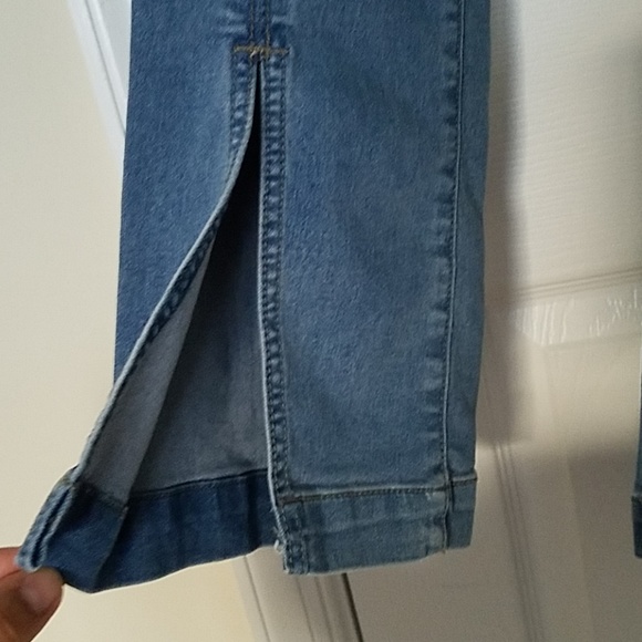 Free People Free Pockets Pull On Side Zip High Rise Jeans Size 27 - Picture 3 of 5